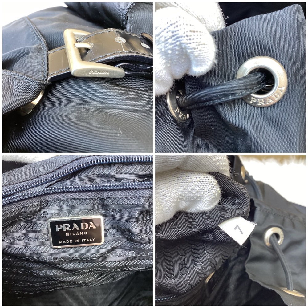 Prada Black Nylon Backpack Medium - image 7